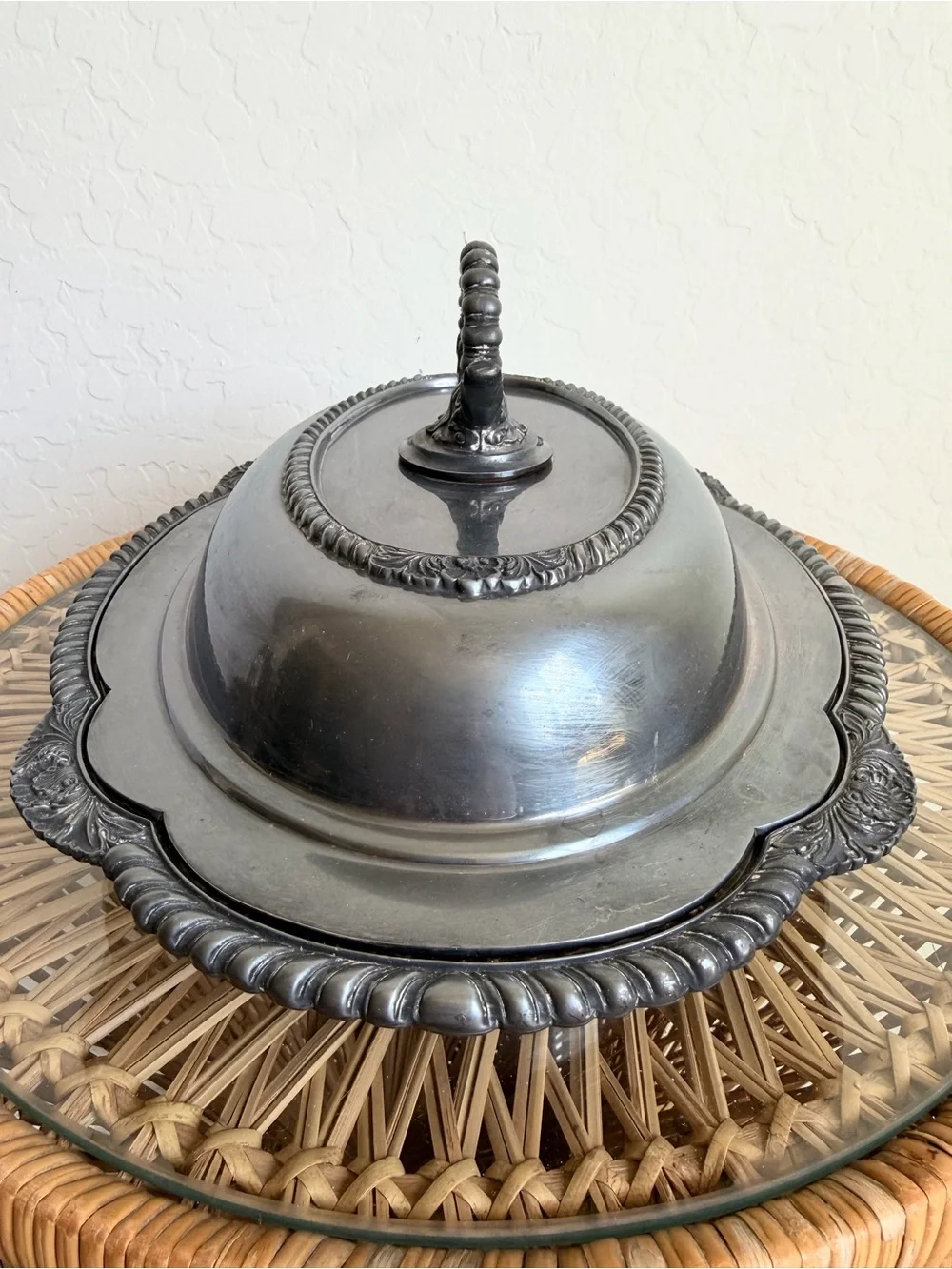 VINTAGE Wallace Melford Silverplate Serving Dish